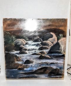 Lovely painting on board