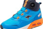 KangaROOS Boys Kx-Raptor Hi Fx Sneaker 18903-4054, Brilliant Blue Neon Orange, 29 EU, 11 UK