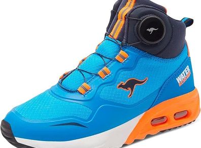 KangaROOS Boys Kx-Raptor Hi Fx Sneaker 18903-4054, Brilliant Blue Neon Orange, 29 EU, 11 UK
