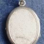 Antique Solid Silver 925 Locket Oval Stepped Pendant Necklace Picture Photo Vintage Jewelry 7,6g Image 8