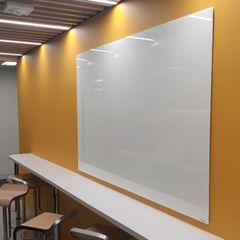 Wall mounted Magnetic Glassboard 1200 x 1200mm WHITE