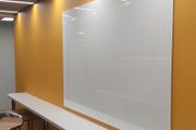 Wall mounted Magnetic Glassboard 2400 x 1200mm WHITE