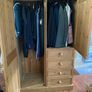 Solid Pine Combination Wardrobe with Drawers Image 3