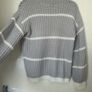 White and Light Grey Wool Jumper Image 3