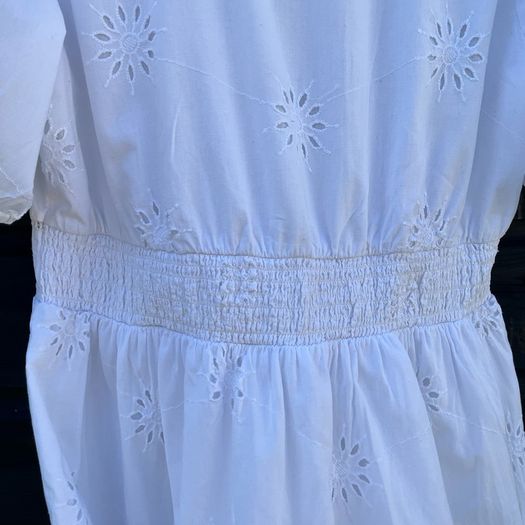 white cotton dress size M