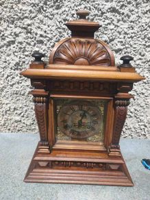 Antique 1850s German Bracket Clock Lenzkirch