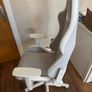 White and Gray Gaming Chair Image 3