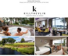 hotel vouchers for Killyhevlin Lakeside Hotel northern Ireland