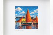 Galway, Hookers, mid size framed print, by artist Helen Mathews