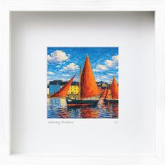 Galway, Hookers, mid size framed print, by artist Helen Mathews