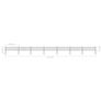 Garden Fence with Hoop Top Steel 11.9x0.6 m Black Image 5