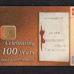 1999 Ireland 50 unit 100 years of Local Government in Ireland (ODS3) Call Card Used