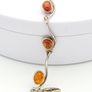 Vintage 925 Sterling Silver & Natural Baltic Amber Minimalist Bracelet Image 7
