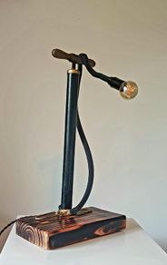 100 year old bike pump lamp