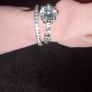 Sterling Silver Engagement and Wedding Ring Set Image 7