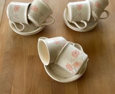 Cups and Saucers, set of 6