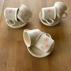 Cups and Saucers, set of 6