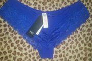 BNWT Blue lace Brazilian Briefs F&amp;F  size UK18 EU46 Postage included