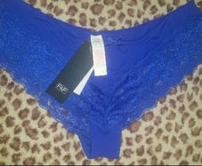 BNWT Blue lace Brazilian Briefs F&F  size UK18 EU46 Postage included