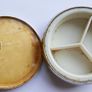 Vintage Wien Vienna Pill Box Pewter Top Trinket Box Travelers Souvenir Image 4