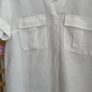 dress bnwt H&M white linen dress oversized uk 6 fit 8/10 shirt dress Image 4