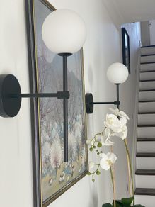 Contemporary Elegant Wall lights. Set of Two. As new.