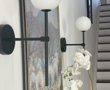 Contemporary Elegant Wall lights. Set of Two. As new.