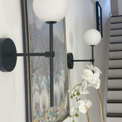 Contemporary Elegant Wall lights. Set of Two. As new.