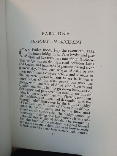 The Bridge of San Luis Rey by Thornton Wilder (HQ287)