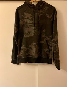 Adidas Originals Mens Camouflage Camo Khaki Hoodie Hooded Sweatshirt Streetwear Extra Small XS
