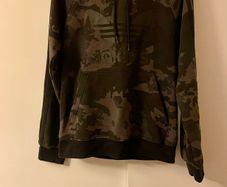 Adidas Originals Mens Camouflage Camo Khaki Hoodie Hooded Sweatshirt Streetwear Extra Small XS