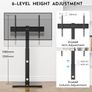 TV Floor Stand for 30-70 Inch LED LCD OLED Flat Curved TVs, Height Adjustable Tall Swivel Standing TV Stand, Universal Freestanding Floor Standing TV Stand Base up to 40kg, Max VESA 600x400mm Image 3