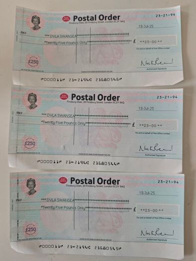 DVLA Standing order 25 EUR