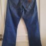 Wrangler cotton denim jeans 30 waist and 32 leg unisex in very good condition with no issues see last two photos for exact measurements FREE STANDARD POSTAGE INCLUDED Image 2