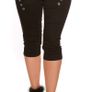 CURVY Girls_Trendy_capri_Jeans_w_decobuttons__Color_JEANSBLUE_or black Size_: 42 44 46 48 Image 2
