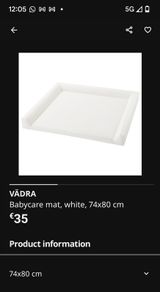 Baby changing mat plus cover IKEA