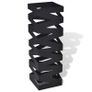 White Square Umbrella Stand Storage Holder Walking Stick Steel 48.5 cm Image 2