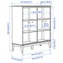 Ikea White storage cabinet Idanas with bi-folding doors Image 5