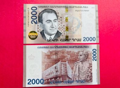 Armenia  2000 Drams. 2018  Pick  62a. UNC