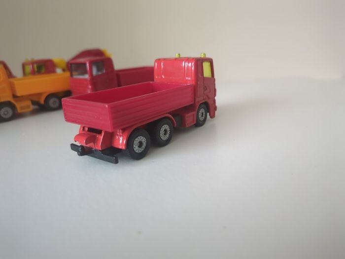 Set of 6 Vintage Siku Diecast Trucks