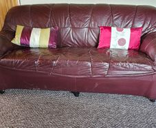 3 Seater Leather Couch,