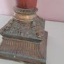 Art noveau pair of glass torchiere table lamps Image 3