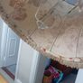 large vintage fringed rose print lampshade Image 10
