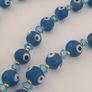 Vintage Venetian Style Evil Eye Glass Beaded Necklace Image 3