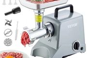 Electric Meat Grinder, 5 Lb/Min Capacity, 575W 800W MAX) Industrial Meat Mincer with Blade, Grinding Plate, Sausage Stuffing Blade and 3 Tubes, Aluminum Commercial Meat Grinder