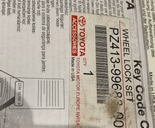 Wheel lock set Toyota