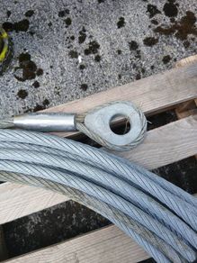 winch rope 55m approx 8 tn