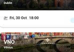 tikets from dublin to Vilnius from Vilnius to Dublin
