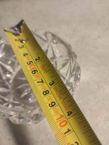 Small Crystal Bowl As Trinklt Or Sauger Bowl No Stamp.