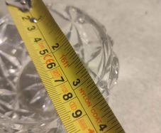 Small Crystal Bowl As Trinklt Or Sauger Bowl No Stamp.